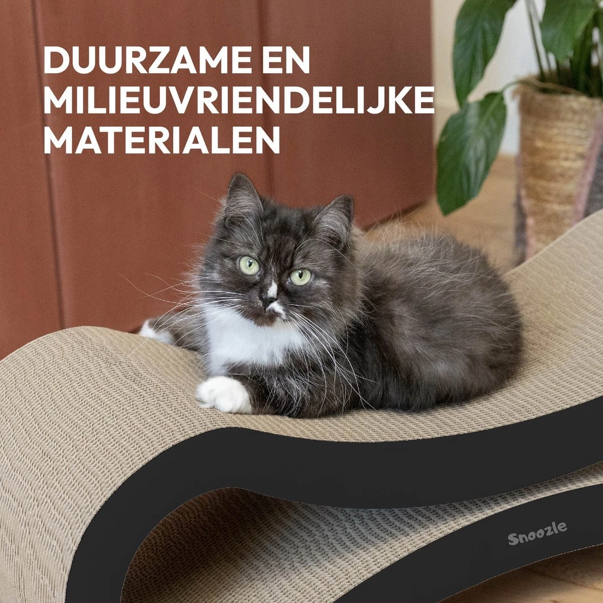 Snoozle Loop Krabpaal Voor Katten - Zwart - 86cm - Krabmeubel Voor Grote Katten - Karton 8 Snoozle Loop Krabpaal Voor Katten - Zwart - 86cm - Krabmeubel Voor Grote Katten - Karton - Afbeelding 6