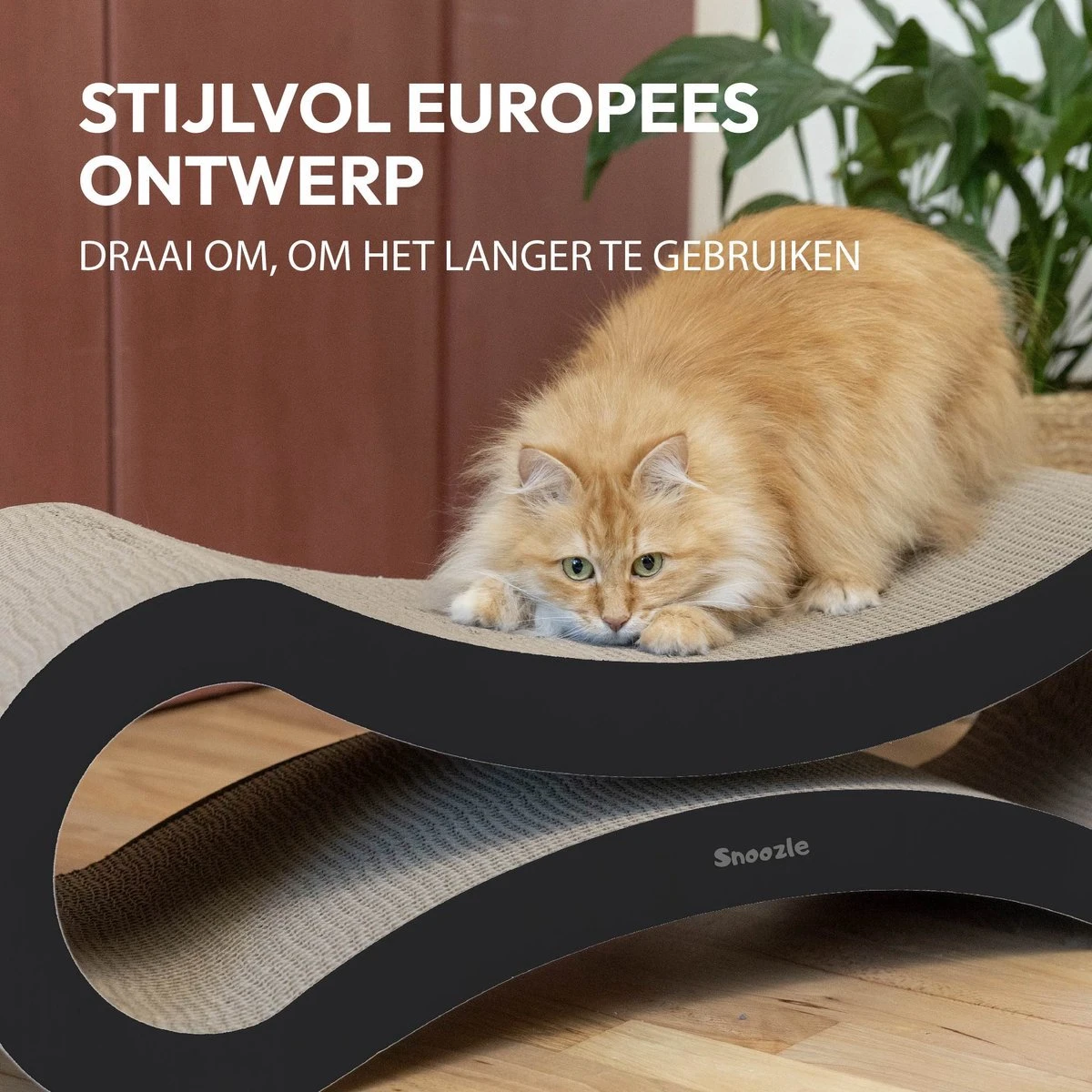 Snoozle Loop Krabpaal Voor Katten - Zwart - 86cm - Krabmeubel Voor Grote Katten - Karton 9 Snoozle Loop Krabpaal Voor Katten - Zwart - 86cm - Krabmeubel Voor Grote Katten - Karton - Afbeelding 7