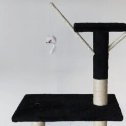 Merkloos Katten Krabpaal Saar Zwart Kattenhuis -Kattenbenodigdheden 1200x1200 962