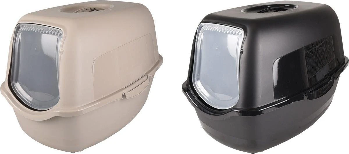 Flamingo - Kattenbak Lexie - Grijs - 39 X 56 X 39.5 Cm 4 Flamingo - Kattenbak Lexie - Grijs - 39 X 56 X 39.5 Cm - Afbeelding 2