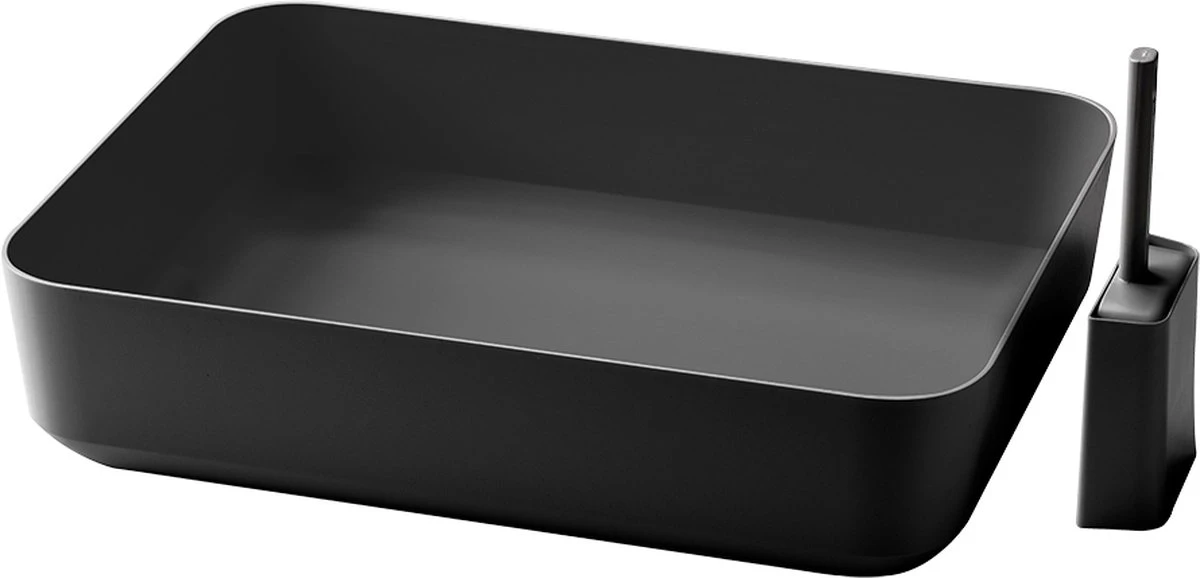 Hoopo® Poh Kattenbak Grijs - Open Kattenbak - Design Kattenbak - Kattenbakschep - 50x37.5x12.7 Cm - Grote Kattenbak 3 Hoopo® Poh Kattenbak Grijs - Open Kattenbak - Design Kattenbak - Kattenbakschep - 50x37.5x12.7 Cm - Grote Kattenbak