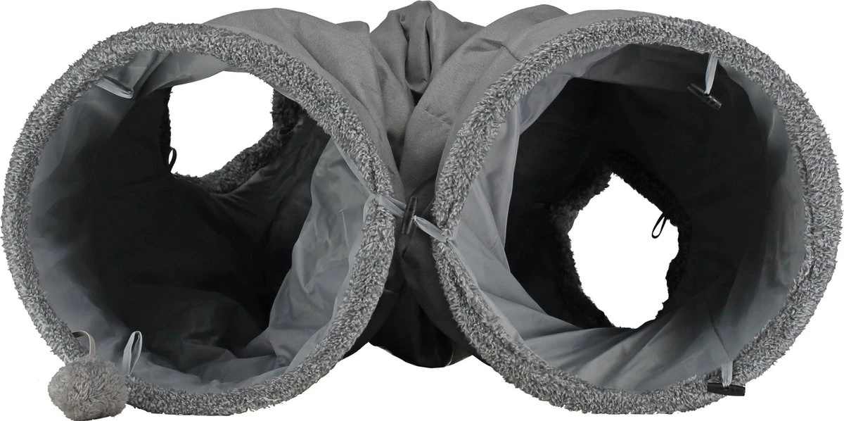 Kattentunnel Of Puppy Tunnel - 130x30 - Grijs - Speeltunnel 4 Kattentunnel Of Puppy Tunnel - 130x30 - Grijs - Speeltunnel - Afbeelding 2