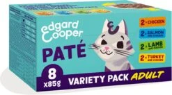 4x Edgard & Cooper Kattenvoer Adult Multipack Pate 8 X 85 Gr -Kattenbenodigdheden 1200x668
