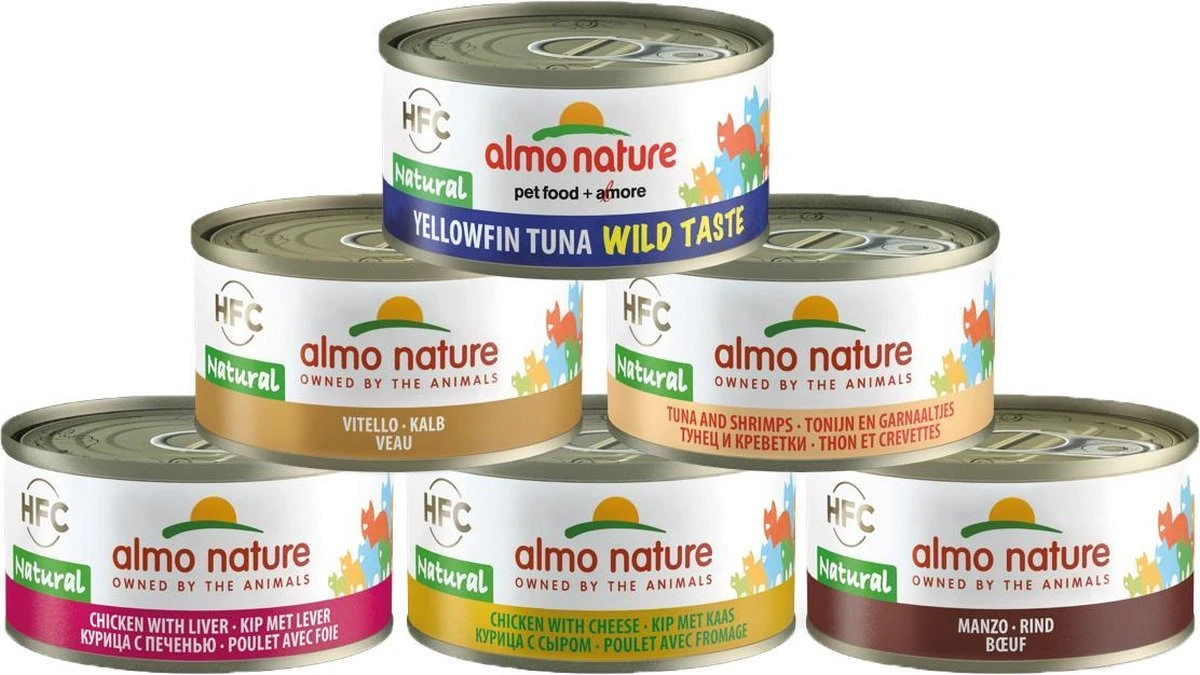 Almo Nature Natvoer Voor Katten - HFC Natural - 24 X 70g - Kip En Tonijn - 24 X 70 Gram 3 Almo Nature Natvoer Voor Katten - HFC Natural - 24 X 70g - Kip En Tonijn - 24 X 70 Gram
