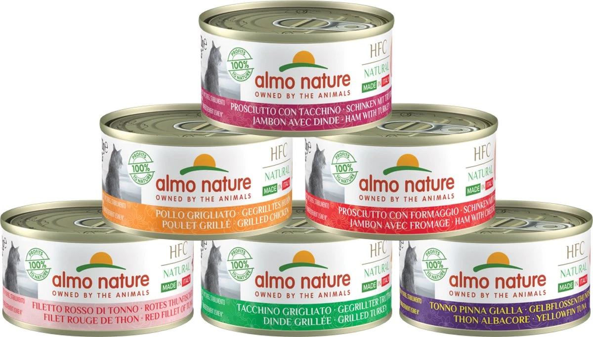 Almo Nature Natvoer Voor Katten - HFC Natural - 24 X 70g - Kip En Tonijn - 24 X 70 Gram 4 Almo Nature Natvoer Voor Katten - HFC Natural - 24 X 70g - Kip En Tonijn - 24 X 70 Gram - Afbeelding 2
