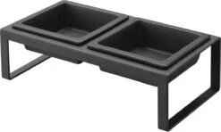 Yamazaki Eetbak - Voederbak Kat - Tweeledig - Zwart 17 Yamazaki Eetbak - Voederbak Kat - Tweeledig - Zwart -Kattenbenodigdheden 1200x720 4