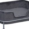 PawHut Hondenbank Met Rugleuning Huisdierenbank Met Metalen Poten Hondenbed Kattenbank D04-157 -Kattenbenodigdheden 1200x776 1