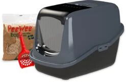 PeeWee Kattenbak EcoHus Startpakket - Antraciet - 56 X 39 X 38,5 Cm 17 PeeWee Kattenbak EcoHus Startpakket - Antraciet - 56 X 39 X 38,5 Cm -Kattenbenodigdheden 1200x780 4