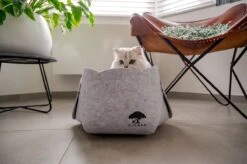 Djambo Grijs Kattenmand Vilt Met 1 Zacht Kussen - Elegant En Praktisch Kattenbed - Comfortabel En Origineel Design -Kattenbenodigdheden 1200x798 6