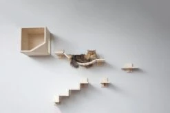 Plankjes Voor De Kat - Kattenplankjes - Muurplankjes - Klimmuur Kat - Katten Klimmuur - Loopplankjes Kat - Kattenmuur - Katten Klimwand - Huisje Rechts -Kattenbenodigdheden 1200x800 79