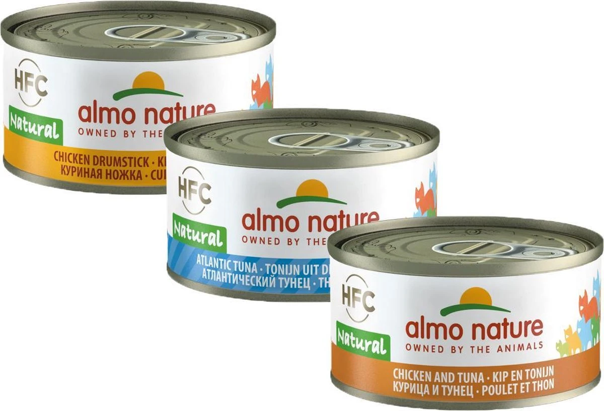 Almo Nature Natvoer Voor Katten - HFC Natural - 24 X 70g - Kip En Tonijn - 24 X 70 Gram 5 Almo Nature Natvoer Voor Katten - HFC Natural - 24 X 70g - Kip En Tonijn - 24 X 70 Gram - Afbeelding 3