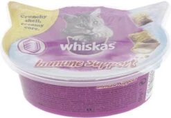 5x Whiskas Snack | Immune Support | Kattenvoer | Snoepjes | 5x 50gr | Omega 3 | Essentiële Vitaminen | Crunchy Buitenkant Met Romige Vulling | Kattensnoepjes -Kattenbenodigdheden 1200x833