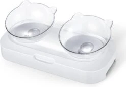 Behave Dubbele Voerbak - Drinkbak - Katten - Verstelbaar - Wit 15 Behave Dubbele Voerbak - Drinkbak - Katten - Verstelbaar - Wit -Kattenbenodigdheden 1200x838