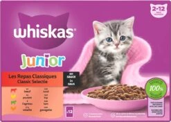 Whiskas Junior Natvoer - Classic - Selectie In Saus - Maaltijdzakjes 48 X 85 G 11 Whiskas Junior Natvoer - Classic - Selectie In Saus - Maaltijdzakjes 48 X 85 G -Kattenbenodigdheden 1200x854 1