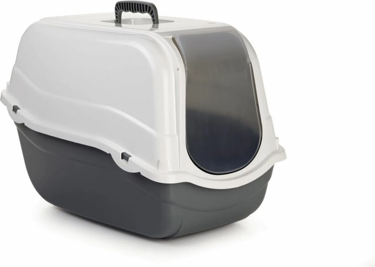 Beeztees Romeo - Kattenbak - Grijs/Wit - 57x39x41 Cm 3 Beeztees Romeo - Kattenbak - Grijs/Wit - 57x39x41 Cm
