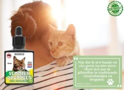 Natuurlijke Vlooiendruppels Voor Katten - Vanaf 4 Kg - 100% Natuurlijk - Vlooien - Zonder Giftige Pesticiden - 30 Ml - Speciale Formule Voor Katten - Vachtdruppels - Made In Holland -Kattenbenodigdheden 1200x872 1