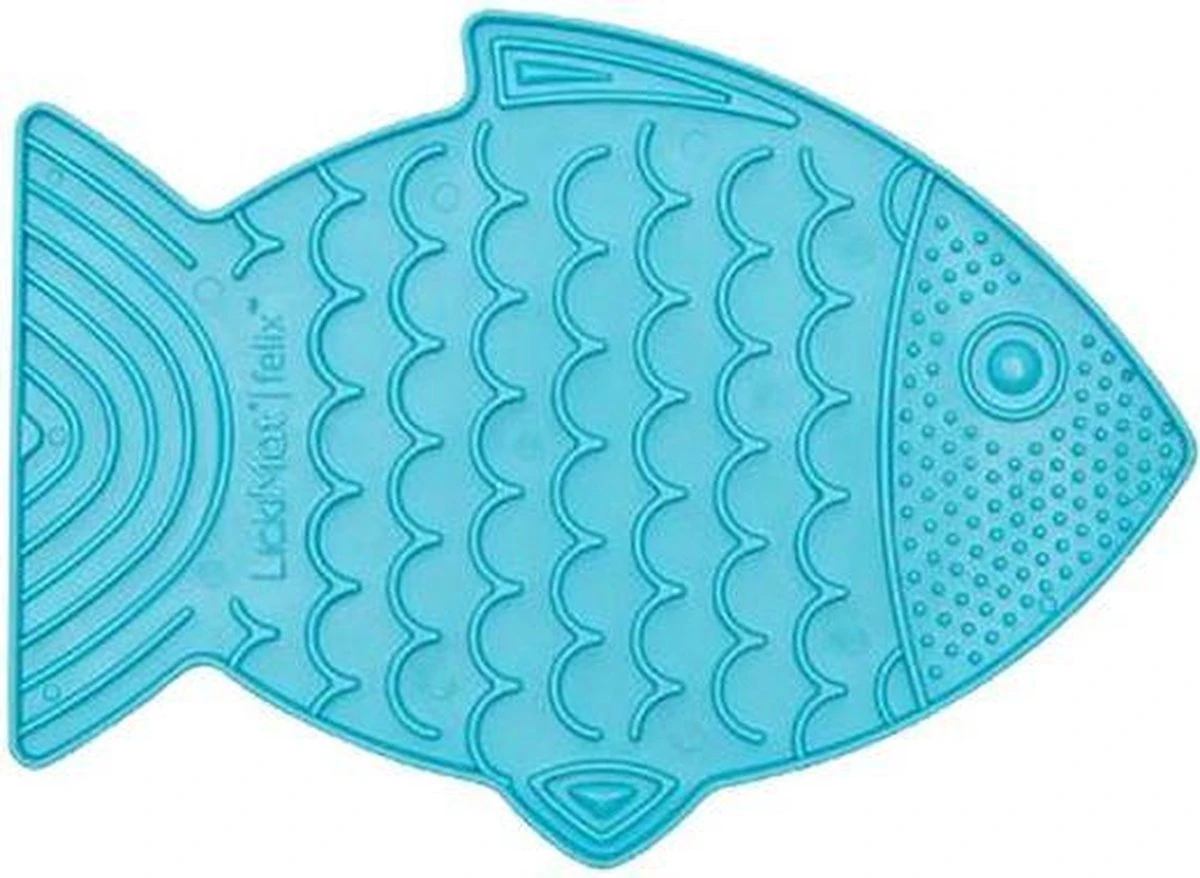 Lickimat Licki Mat Kat Likmat Felix Turquoise, 22 Cm. 5 Lickimat Licki Mat Kat Likmat Felix Turquoise, 22 Cm. - Afbeelding 3
