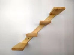 Kattentrap Hout - Linksonder Naar Rechtsboven - Handgemaakte Kattenladder - Katten Klimmuur Klimwand -Kattenbenodigdheden 1200x900 5