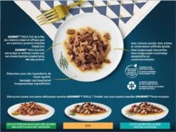 Gourmet Perle Duo – Kattenvoer Natvoer - Met Zalm En Koolvis, Zalm En Witvis, Zeevis En Tonijn, Sardine En Tonijn – 48 X 85 Gr -Kattenbenodigdheden 1200x903