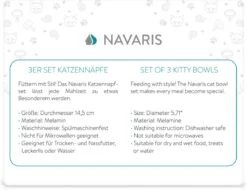 Navaris Voerbakjes Voor Katten - Set Van 3 Voer- En Waterbakken - Met Kattenkopjes Vorm - Antislip - Etensbakjes In Grijs, Wit En Zwart 14 Navaris Voerbakjes Voor Katten - Set Van 3 Voer- En Waterbakken - Met Kattenkopjes Vorm - Antislip - Etensbakjes In Grijs, Wit En Zwart -Kattenbenodigdheden 1200x921 4