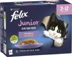 Felix Elke Dag Feest Mix Selectie In Gelei Junior - Katten Droogvoer - 48 X 85g 10 Felix Elke Dag Feest Mix Selectie In Gelei Junior - Katten Droogvoer - 48 X 85g -Kattenbenodigdheden 1200x947 2