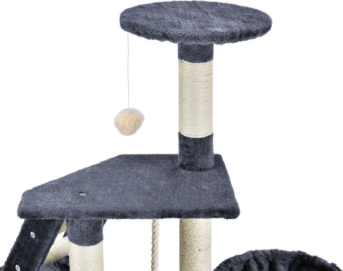 Merkloos Katten Krabpaal Buffy - 118 X 50 X 40 Cm - Grijs 6 Merkloos Katten Krabpaal Buffy - 118 X 50 X 40 Cm - Grijs - Afbeelding 4