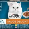 Gourmet Perle Sauce Delight - Kattenvoer Natvoer - Rund, Kip, Tonijn & Zalm - 48 X 85 Gr -Kattenbenodigdheden 1200x950