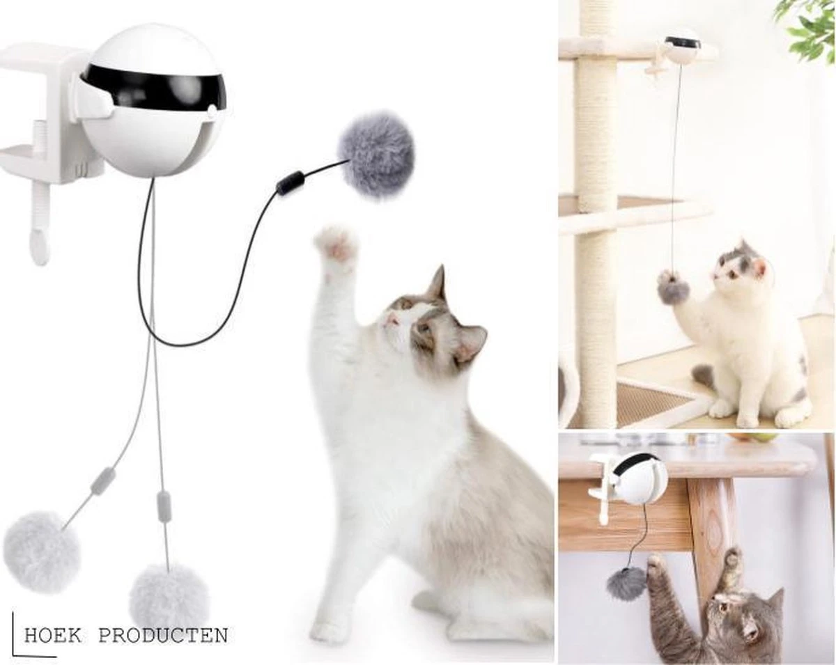Merkloos Kattenhengel - Elektrisch Kattenspeelgoed - Kattenspeeltjes - Automatische Hengel - Kitten Speelgoed - Interactief Kattenspeelgoed - Bal - Katten - Poesjes - Kitten - Kat - Kattenbal - Kattenspeeltjes Intelligentie 3 Merkloos Kattenhengel - Elektrisch Kattenspeelgoed - Kattenspeeltjes - Automatische Hengel - Kitten Speelgoed - Interactief Kattenspeelgoed - Bal - Katten - Poesjes - Kitten - Kat - Kattenbal - Kattenspeeltjes Intelligentie