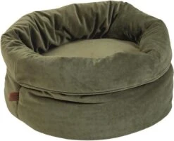 Designed By Lotte Fluco Kattenmand - Fluweel - Groen - 45x45x35 Cm -Kattenbenodigdheden 1200x976 4