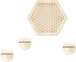 Navaris Katten Klimwand 4-delige Set - Katten Klimmuur Voor Binnenshuis - Kattenmeubel Met Wandmontage - Met Drie Plankjes Voor Meer Klimplezier -Kattenbenodigdheden 1200x979 3