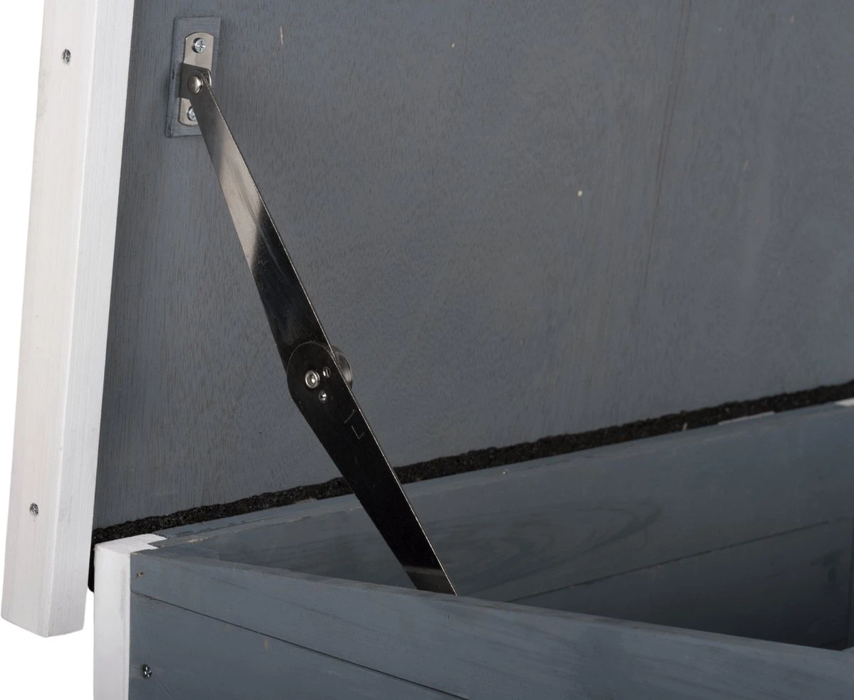 MyMax Kattenhuis - Hout - Openslaand Bitumen Dak - Kattenhuis Voor Buiten - Kattenhok - Kattenhuisje Hout - Grijs - 57*45*43CM 8 MyMax Kattenhuis - Hout - Openslaand Bitumen Dak - Kattenhuis Voor Buiten - Kattenhok - Kattenhuisje Hout - Grijs - 57*45*43CM - Afbeelding 6