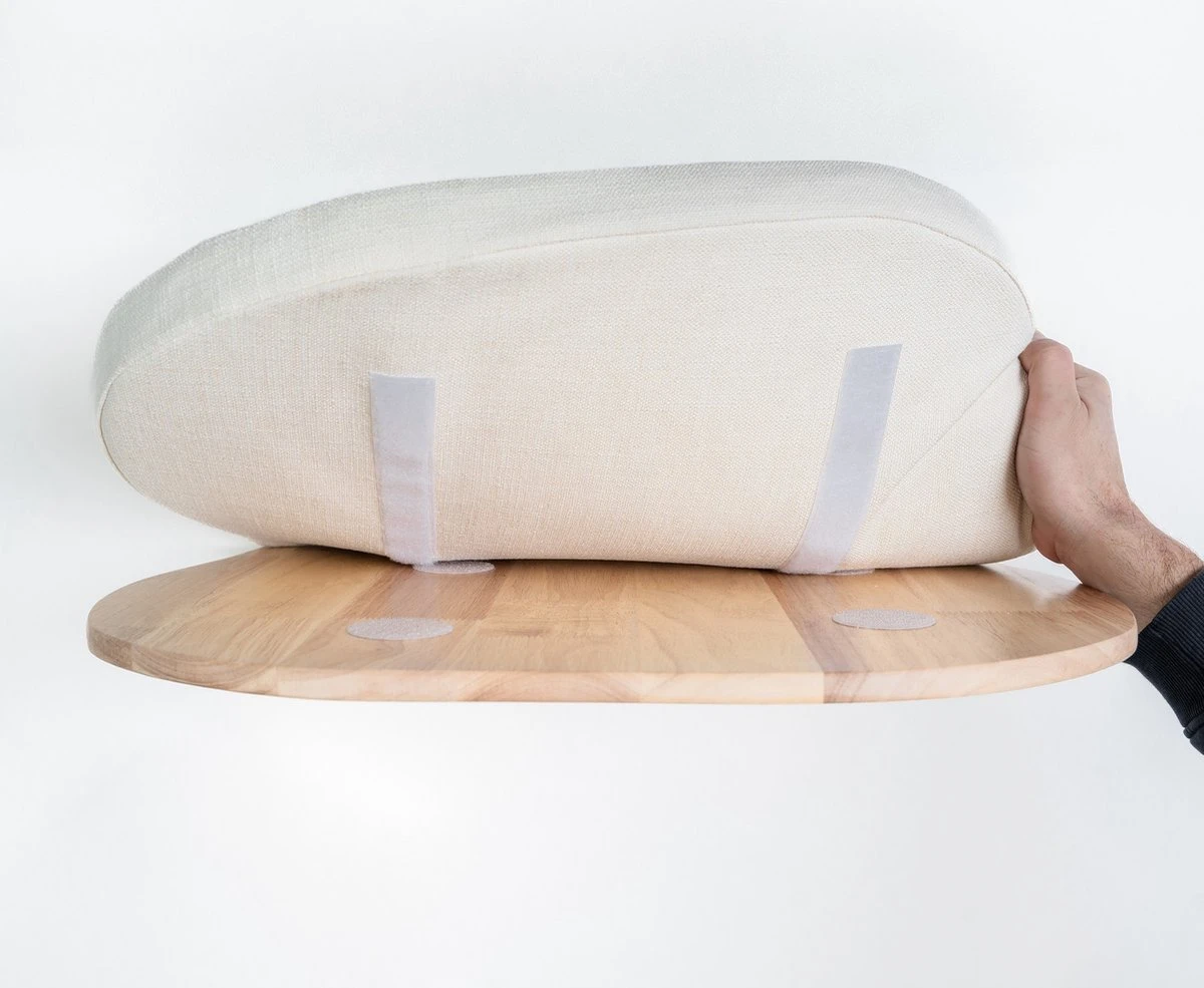 RHRQuality Wandmeubel Wandmontage Klimmuur Kat 53 X 43cm Luxe Kattenbed Creme Wand Muur Krabpaal Katten Muurbevestiging 8 RHRQuality Wandmeubel Wandmontage Klimmuur Kat 53 X 43cm Luxe Kattenbed Creme Wand Muur Krabpaal Katten Muurbevestiging - Afbeelding 6