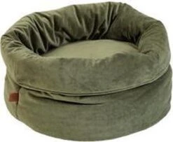 Designed By Lotte Fluco Kattenmand - Fluweel - Groen - 45x45x35 Cm -Kattenbenodigdheden 1200x988