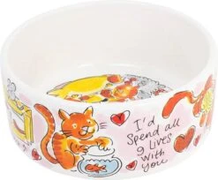 Blond Amsterdam - Kattenvoerbak - Wit - Ø 15,5 Cm -Kattenbenodigdheden 1200x991