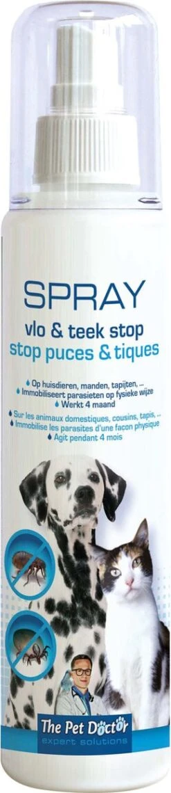BSI The Pet Doctor - Vlo En Teek Stop Spray - Honden - Dierenverzorging - Voor De Afweer Van Teken, Vlooien En Andere Insecten Bij Honden En Katten - 200 Ml -Kattenbenodigdheden 260x1200
