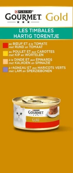 Gourmet Gold Hartig Torentje - Kattenvoer Natvoer - Vlees Met Groente Mix - 48 X 85 G 20 Gourmet Gold Hartig Torentje - Kattenvoer Natvoer - Vlees Met Groente Mix - 48 X 85 G -Kattenbenodigdheden 510x1200