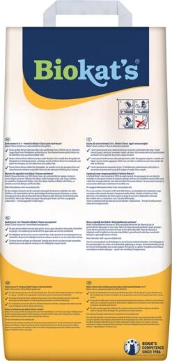 Biokat's Classic 3in1 - 18 L - Kattenbakvulling - Klontvormend - Zonder Geur -Kattenbenodigdheden 573x1200 1