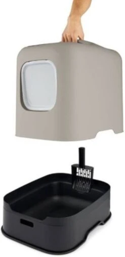 Rotho MyPet Biala Kattenbak Met Kap En Schepje / Gemaakt Van Gerecycled Plastic - Cappucino 15 Rotho MyPet Biala Kattenbak Met Kap En Schepje / Gemaakt Van Gerecycled Plastic - Cappucino -Kattenbenodigdheden 584x1200 6