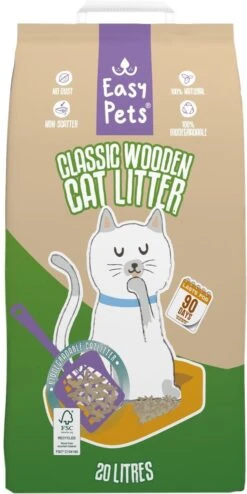 Easypets Houtkorrel Kattenbakvulling 10KG - 20L - Biologisch Afbreekbare Houtkorrels - FSC -Kattenbenodigdheden 600x1200 3