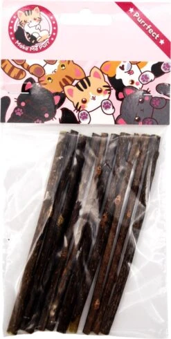 Make Me Purr Matatabi Sticks (10 Stuks) - Silver Vine Kattenkruid Stokjes - Catnip Effect Kauwstokjes - Kattensnack Kattensnoepjes - Kattenspeelgoed Kattenspeeltjes -Kattenbenodigdheden 605x1200 3