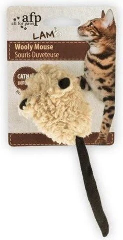 All For Paws Catnip Wooly Mouse -Kattenbenodigdheden 615x1200 1