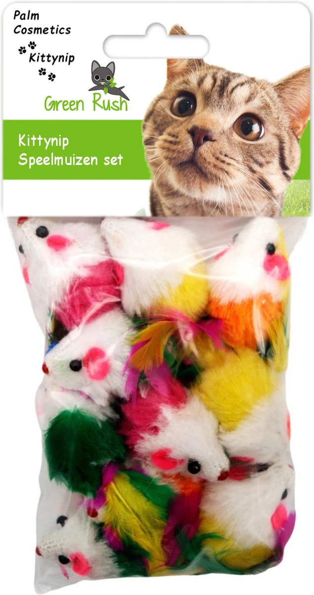 Kittynip Speelmuizen Set (10 Stuks) - Kattenspeeltjes Met Veren - Speelmuizen Met Veer - Kattenmuisjes - Kattenspeelgoed - Speelgoed Voor Katten - Katten Muisjes 3 Kittynip Speelmuizen Set (10 Stuks) - Kattenspeeltjes Met Veren - Speelmuizen Met Veer - Kattenmuisjes - Kattenspeelgoed - Speelgoed Voor Katten - Katten Muisjes