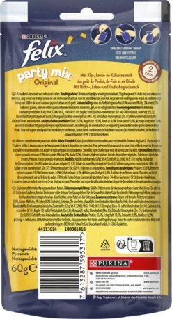 Felix Party Mix - Kattensnacks Original - 8 X 60g -Kattenbenodigdheden 646x1200 1