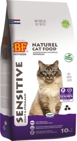 BF Petfood Kattenvoer Premium Sensitive Vacht - Maag 10 Kg -Kattenbenodigdheden 657x1200 1
