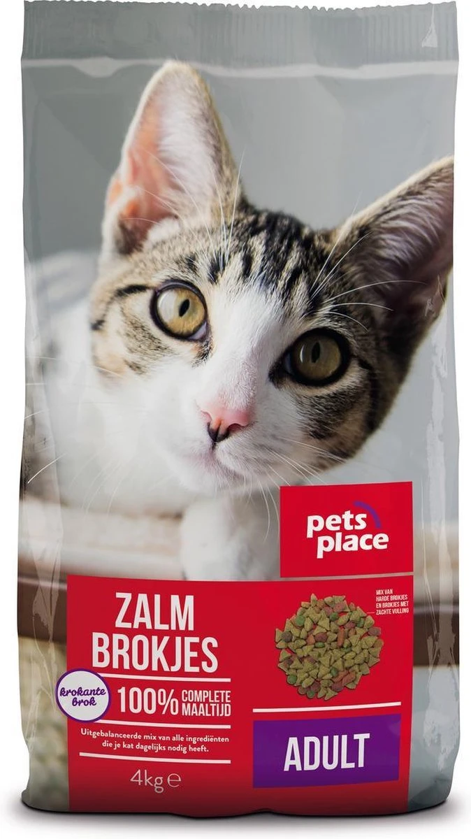 Pets Place Kat Adult - Kattenvoer - Zalm - 4 Kg 3 Pets Place Kat Adult - Kattenvoer - Zalm - 4 Kg