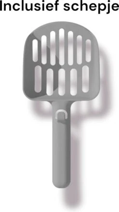 Merkloos Kattenbak - Zwart - Open - Incl. Schep - Modern - Hip - Trendy - Design Kattenbak -Kattenbenodigdheden 676x1200