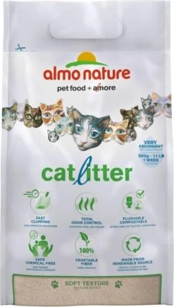 Almo Nature Zuinige Kattenbakvulling Klontvormend En Milieuvriendelijk - Inhoud 4,54 Kg