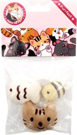 Make Me Purr Mini Dieren Set (3 Stuks) - Kattenspeeltjes Met Catnip Kattenkruid - Kattenspeelgoed - Speelgoed Voor Katten Vissen - Kat Speeltje Vis - Kitten Speeltjes Visjes -Kattenbenodigdheden 687x1200 1