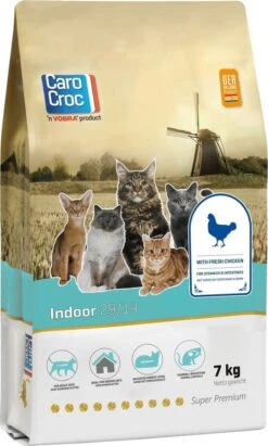 CaroCroc Indoor - Kip - 7kg Met Gratis Catessy Stick