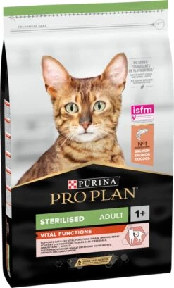 Pro Plan Sterilised Adult Vital Functions - Katten Droogvoer - Zalm - 10 Kg -Kattenbenodigdheden 724x1200 1